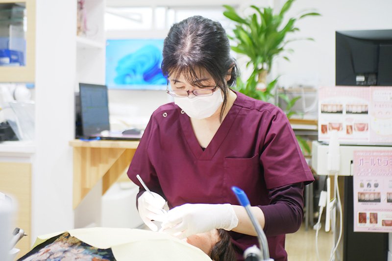 痛みを抑え、安全性の高い治療を心がけています